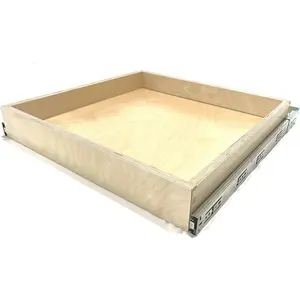 NEW Sublime Design - 9" Inch Wide Side Mount - Baltic Birch Wood Pull Out Drawers For Kitchen Cabinets | Sliding Pantry Storage Organizer - Pull Out Kitchen Drawer Replacement - Cabinet Slide Out Shelves