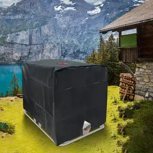 IBC Tote Cover, Water Tank Protective Cover, Sunshade Durable Waterproof Polyester Cover for Outdoor Garden, Water Tank Protective Cover, Yard Cover