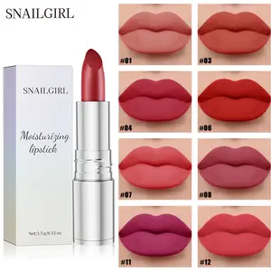 SNAILGIRL Cross-Border Non-Stick Cup Lipstick Matte Lip Gloss Moisturizing Color-Changing Long-Lasting Lipstick Pearlescent Easy to Apply