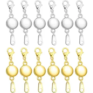 Necklace Clasps and Closures - Round Bracelet Extender Clasps for  Making