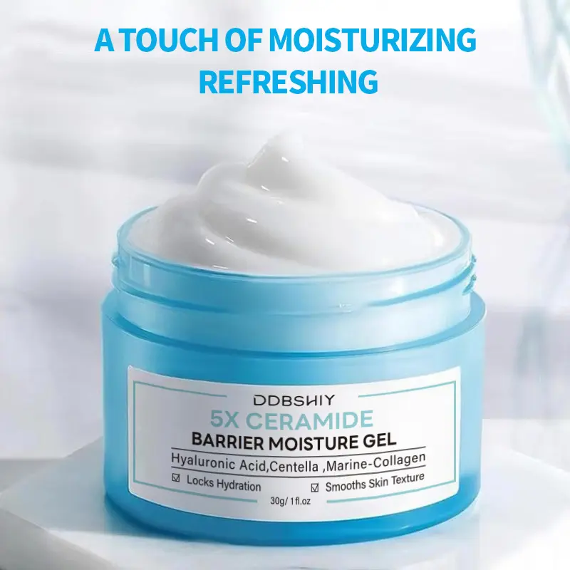 [DDBSHIY] 5X Ceramides Moisture Barrier Cream Hydrating Skin Barrier Repair Face Moisturizer for All Skin Types with Hyaluronic Acid & Centella Daily Non-Comedogenic Moisturizer