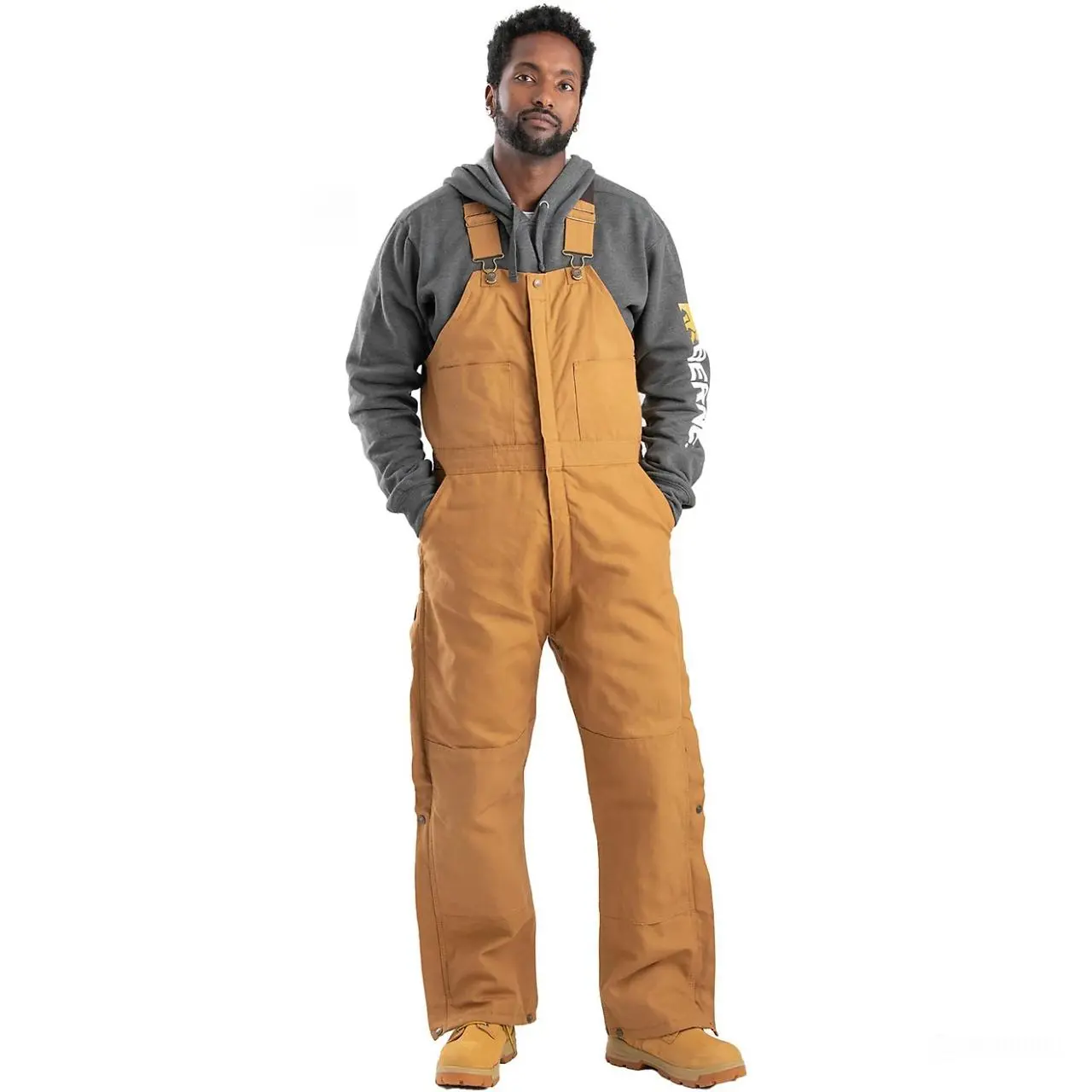 B.e.r.n.e M.e.n's D.e.l.u.x.e Insulated Bib Overalls