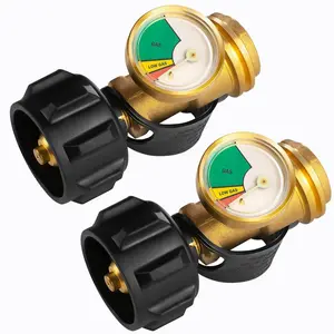 Propane Tank Pressure Gauge, Gas Pressure Gauge, Suitable for RV, Camping, for Gas Tank and Barbecue Stove, Heater Repair, Hardware