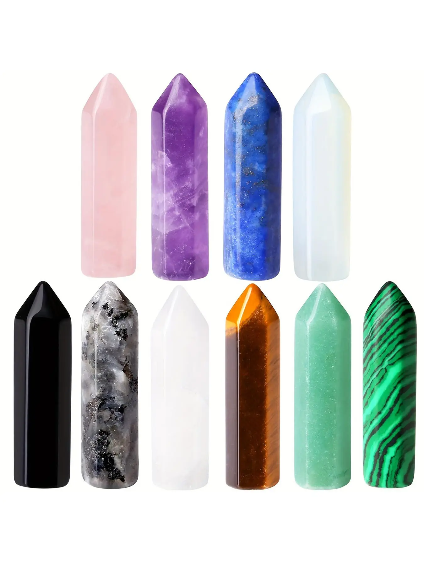Natural Crystal Decoration, 10pcs/set Healing Crystals Stones Set, Natural Amethyst Crystal, Crystal Decorative Ornaments