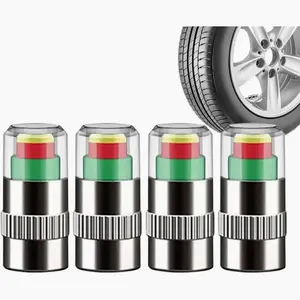 4 PCS Car Tire Pressure Monitor Valve, tire valve stem caps, car tire caps,tire pressure caps,Tire Pressure Monitor Valve Stem Cap for Medium-Sized, Small, Motorbikes, Bicycles Tire Inflator Tool Car Parts