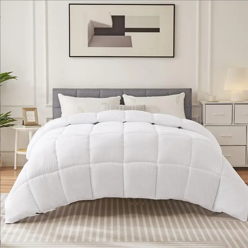 Super Soft Breathable Fiber Fill for Queen Size Comfort and Air Circulation Enhancing Soft Texture