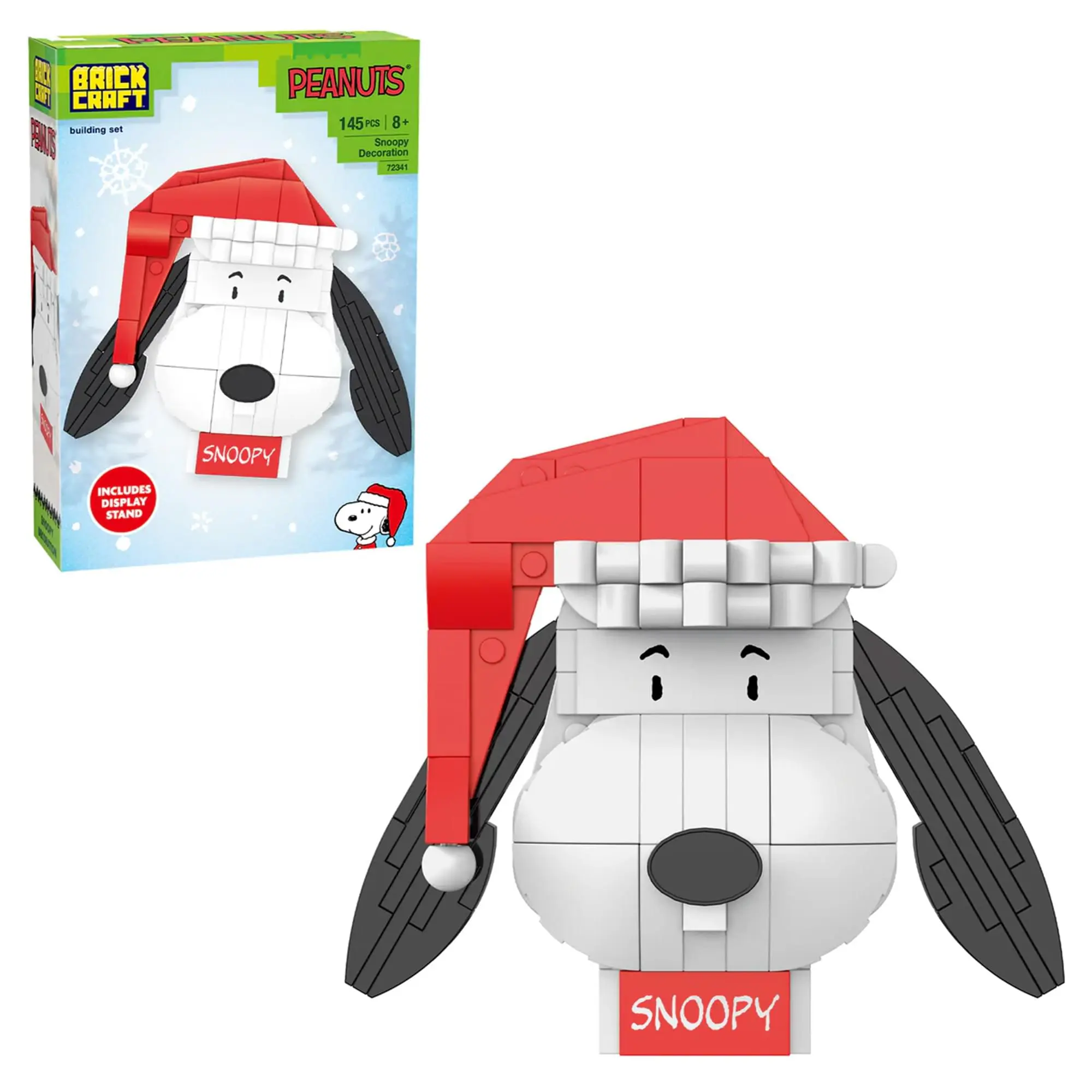 Peanuts Snoopy Christmas 141-Piece Brickcraft Building Set