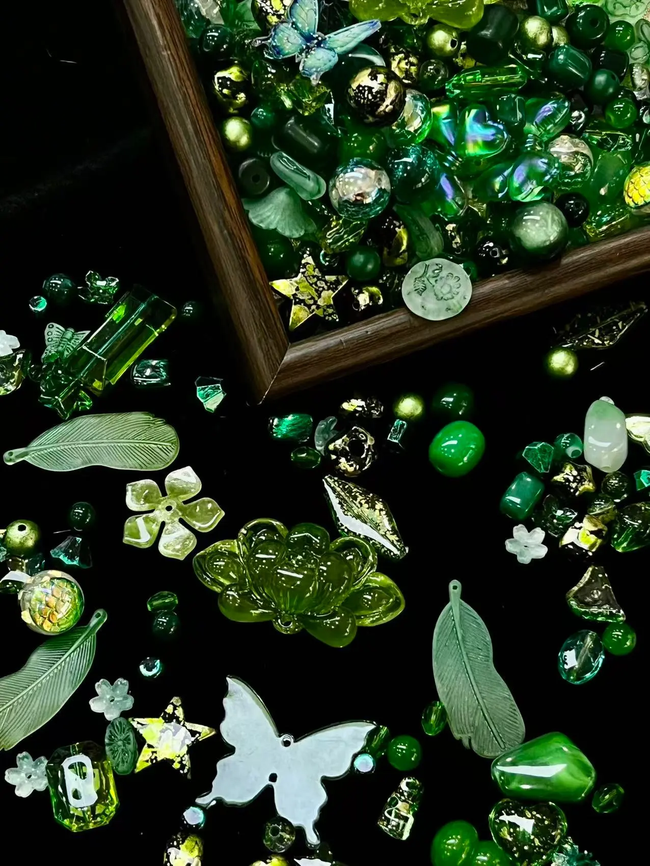 Mixed-color fried beads, DIY handmade beaded stringing materials