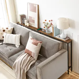 MAHANCRIS Skinny Console Table with Power Outlets, 70.9" Narrow Sofa Table, Behind Couch Table with Charging Station, Sofa Hallway Table for Plants, Living Room #SpringSale #BigSpringSale