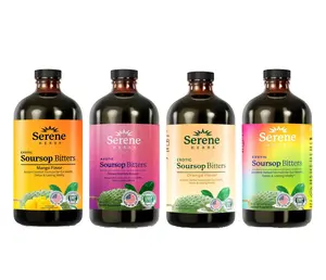 Serene Herbs Soursop Bitters Liquid – Organic Herbal Sour SOP Guanabana with Black Seed, Moringa, Irish Moss & Ginger – Gut Support, Energy & Immune Boost
