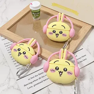 1 Usagi headphone case for wearing headphones,Cute wireless Bluetooth earphone case, drop resistant, durable, Portable and stylish accessory, suitable for AirPods pro3/1/2/3/4/pro/pro2(Different models may have different shapes) Earphone Protective Cover