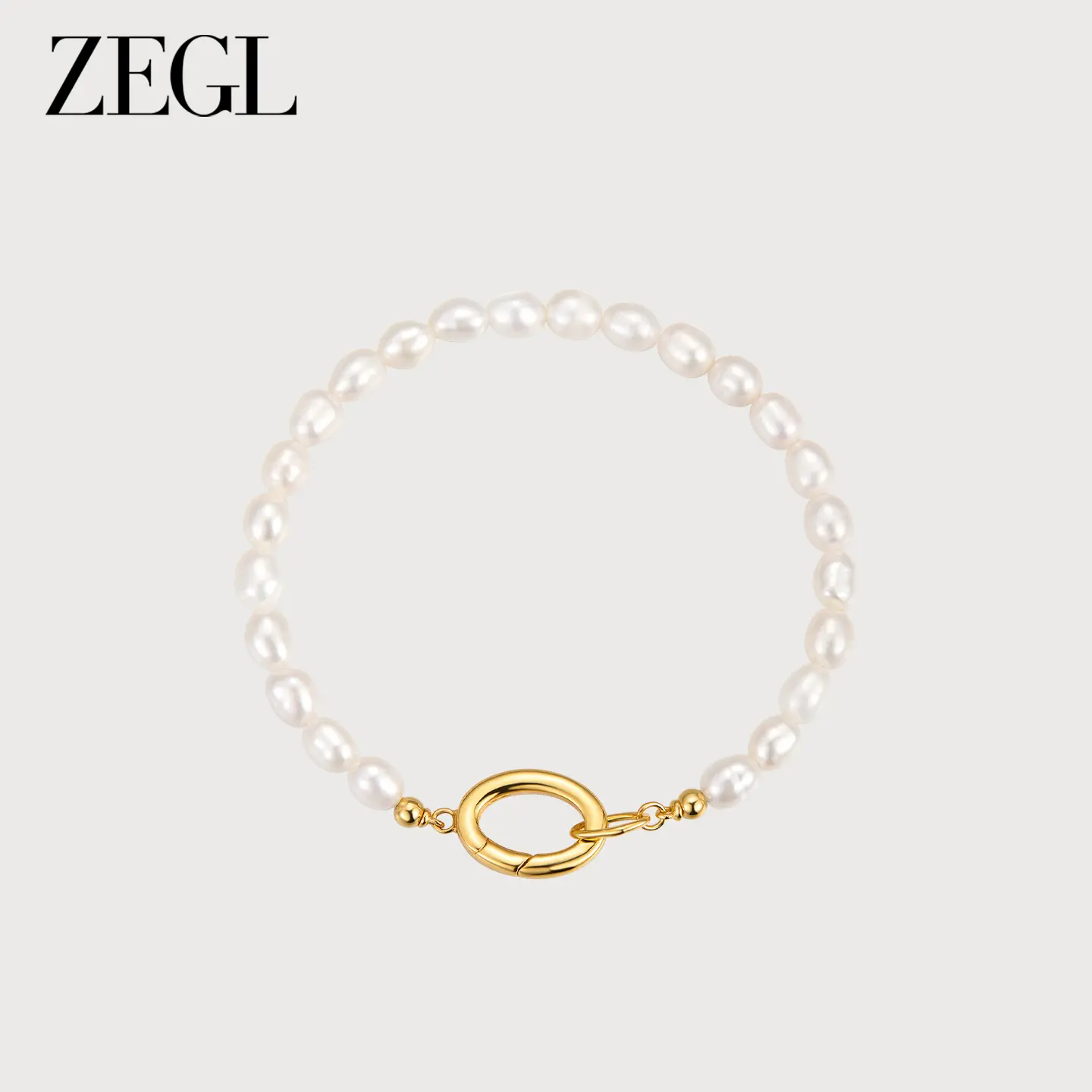 ZEGL Natural Freshwater Pearl Bracelet, Pearl Bead Bracelet, Natural Gemstones, Stylish and Elegant Jewelry—the Perfect Gift for Your Best Friend, Mother’s Day, Your Daughter’s Birthday, Christmas, and Valentine’s Day
