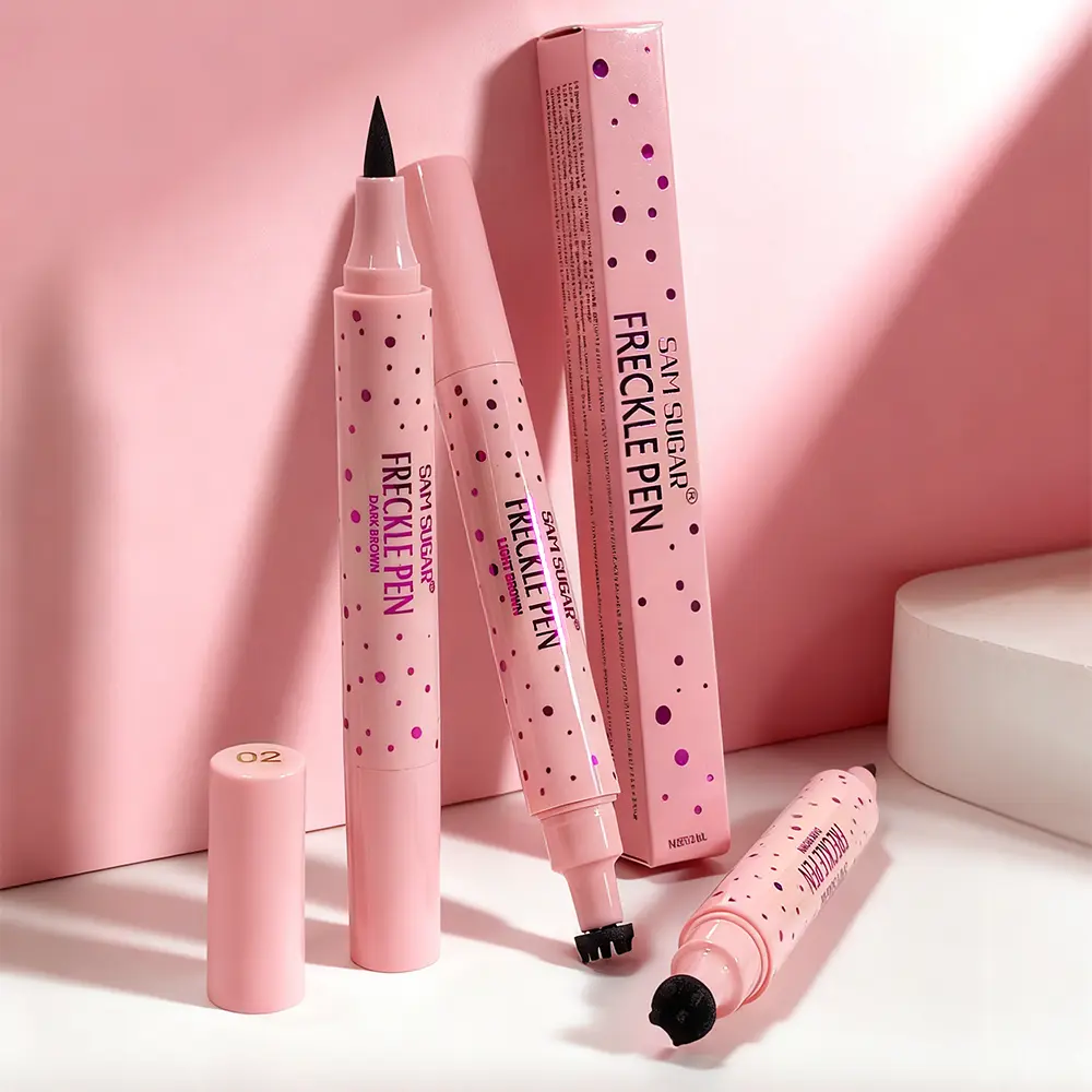 Waterproof Freckles Pen: Faux Freckle Stamp & Fine Tip Eyeliner for Realistic, Long-Lasting Freckles and Effortless Makeup, Perfect for Daily Wear and Cosplay Quick Cosmetic