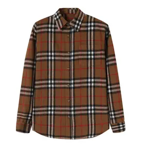 Cooper Brown Men's Flannel Shirt - Classic Design, Comfortable & Warm, Versatile for Casual & Office Wear, Cooper Brown Color