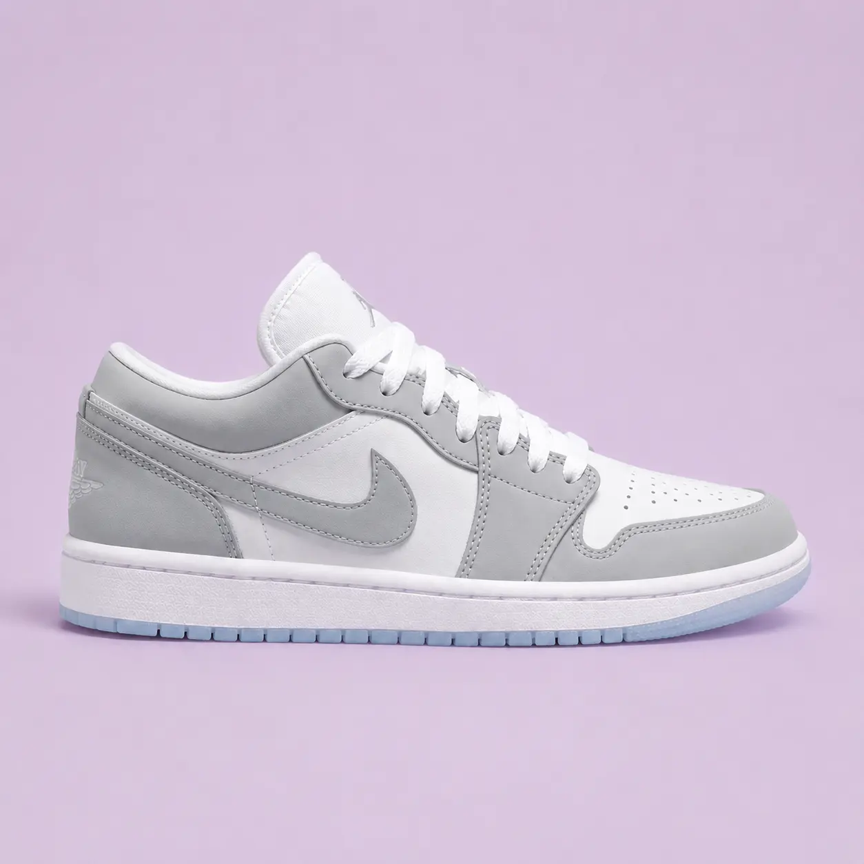 Nike Air Jordan 1 Low Wolf Grey Aluminum DC0774-105 Women's Shoe New Nike Air Jordan 1 Low Wolf Grey Aluminum DC0774-105 Women's Shoe New