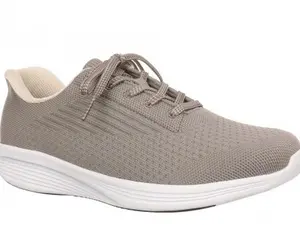 MBT Women's Sf-M3800 in Warm Taupe Round Toe All Seasons Plain Footwear with SensorTechnology & Ortholite Insole for Comfort - Girl