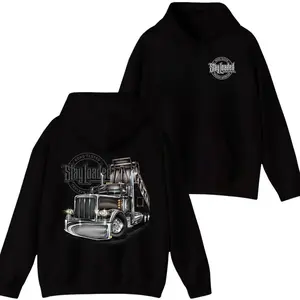 🚛 Interesting Unisex Road Tested Dump Truck Hoodie🔥 Chrome Heavy Equipment Graphic Pullover, Diesel Life Streetwear, Trendy Fall-Winter Comfy Casual Party Vibes tiktok shop deals streetwear heated rivalry merch graphic hoodies