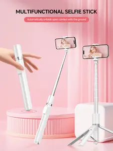 70-inch portable selfie stick tripod with remote control, one-button start, includes wireless remote control. Suitable for phones, smartphones, camera accessories, camera mounts.