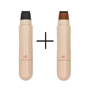 2-in-1 Liquid Eyeliner Pen and Stamp with a Light Brown Lipliner Tip, Waterproof & Quick-Drying Formula, Smudge-Proof for All-Day Wear, Fragrance-Free, Waterproof Gel Eyeliner