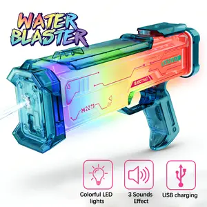 New seven-color changing electric water toy with a super large capacity water tank, suitable for adults and children; an essential for  beach outings and water parties; a must-have outdoor water play toy; a creative birthday and holiday gift choice.