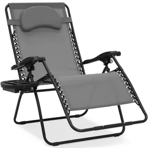 Best Choice Products Oversized Zero Gravity Chair, Folding Outdoor Patio Recliner w/ Cup Holder
