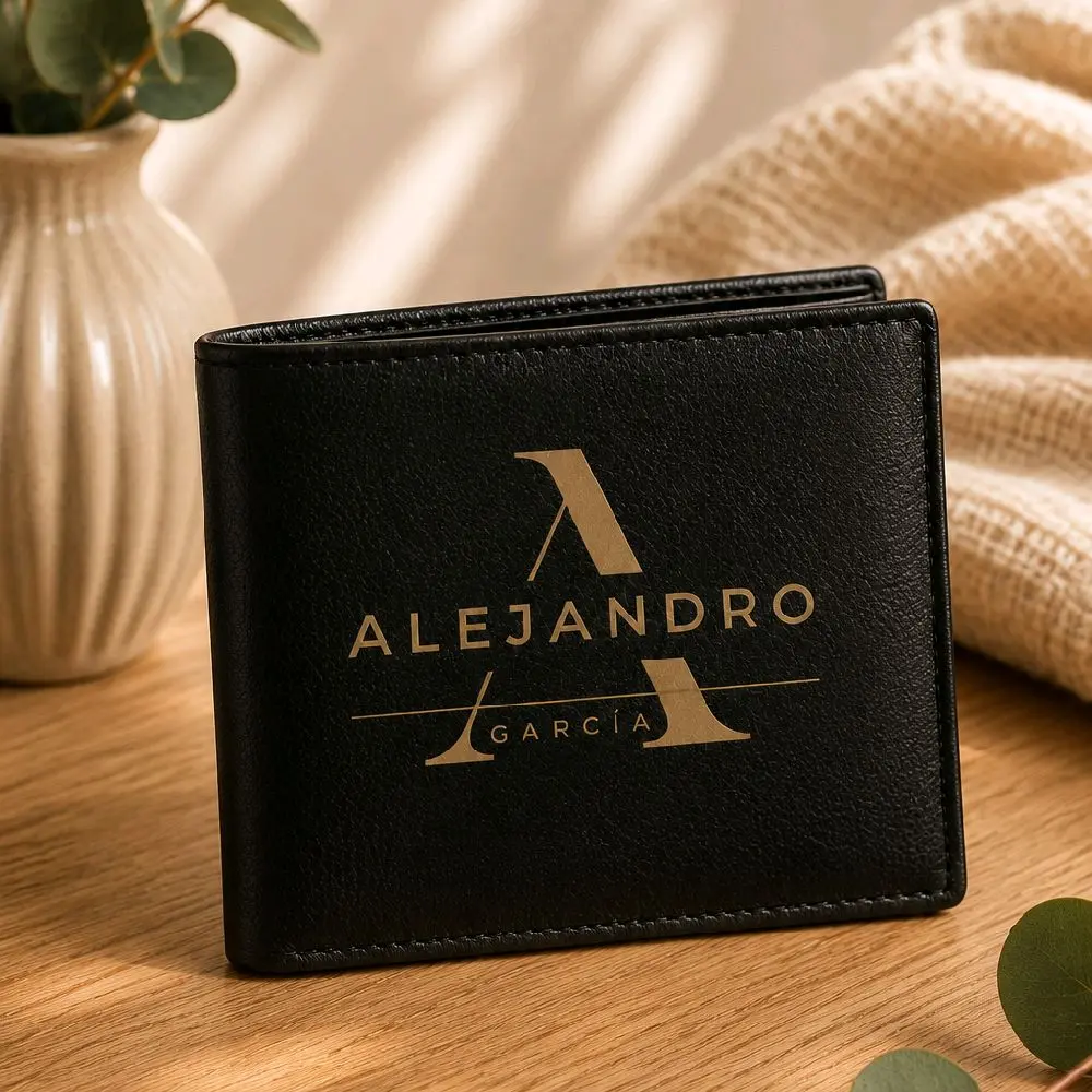 Personalized Men’s Wallet – Custom Engraved Gift
