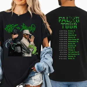Ferxxo Falxo Tour Shirt Reggaeton Concert Tee Urban Latin Streetwear Green Print Merch Concert Outfit Shirt, Merch For Feid Fans