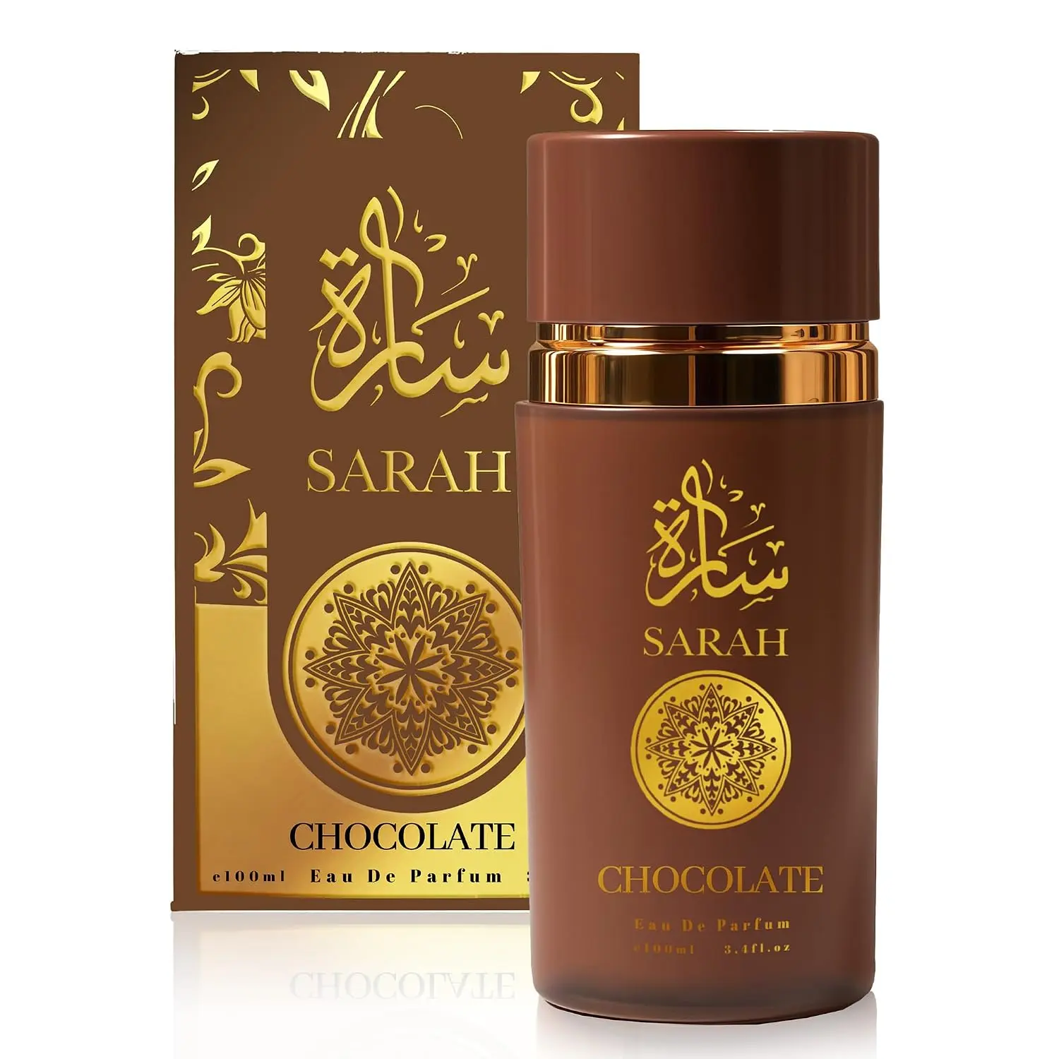 Sarah Chocolate Men's Cologne Original Natural Spray Eau De Perfum 3.4 Fl Oz 100 Ml Long Lasting Scent