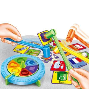 Multiplayer Interactive Hammering Table Game, Stress Relief Training Toy, Fun Card Matching Battle Board Game, Unisex Tabletop Games