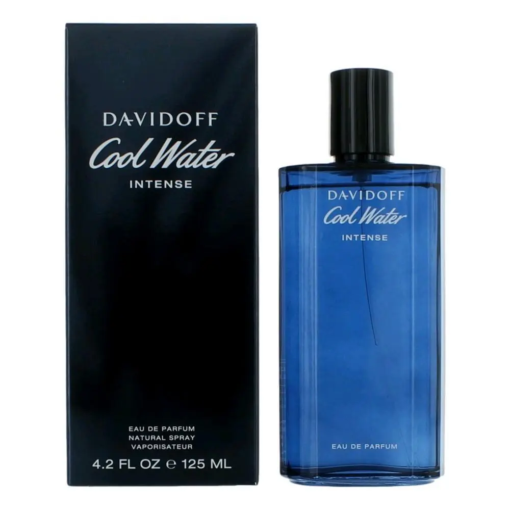 Davidoff Cool Water Intense EDP Spray for Men - 4.2 oz (4 to 4.9 fl oz), Fresh Daily Wear Cologne, Easy to Apply, Long Lasting, Aquatic
