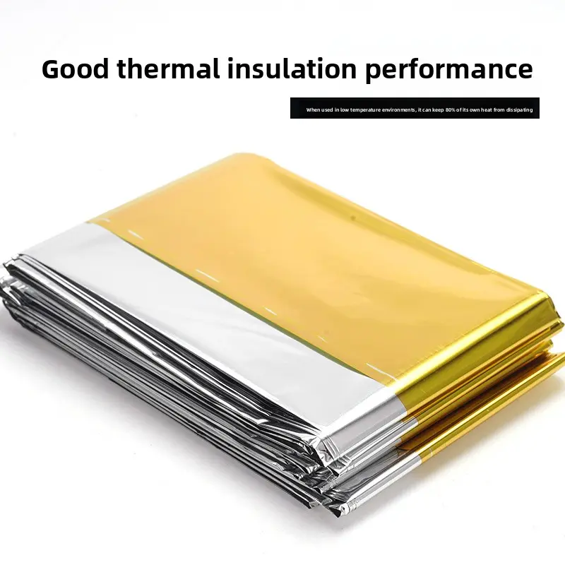 Outdoor thermal insulation blanket disaster relief event life-saving blanket survival self-rescue life-saving blanket cold protection sun protection anti-loss emergency equipment