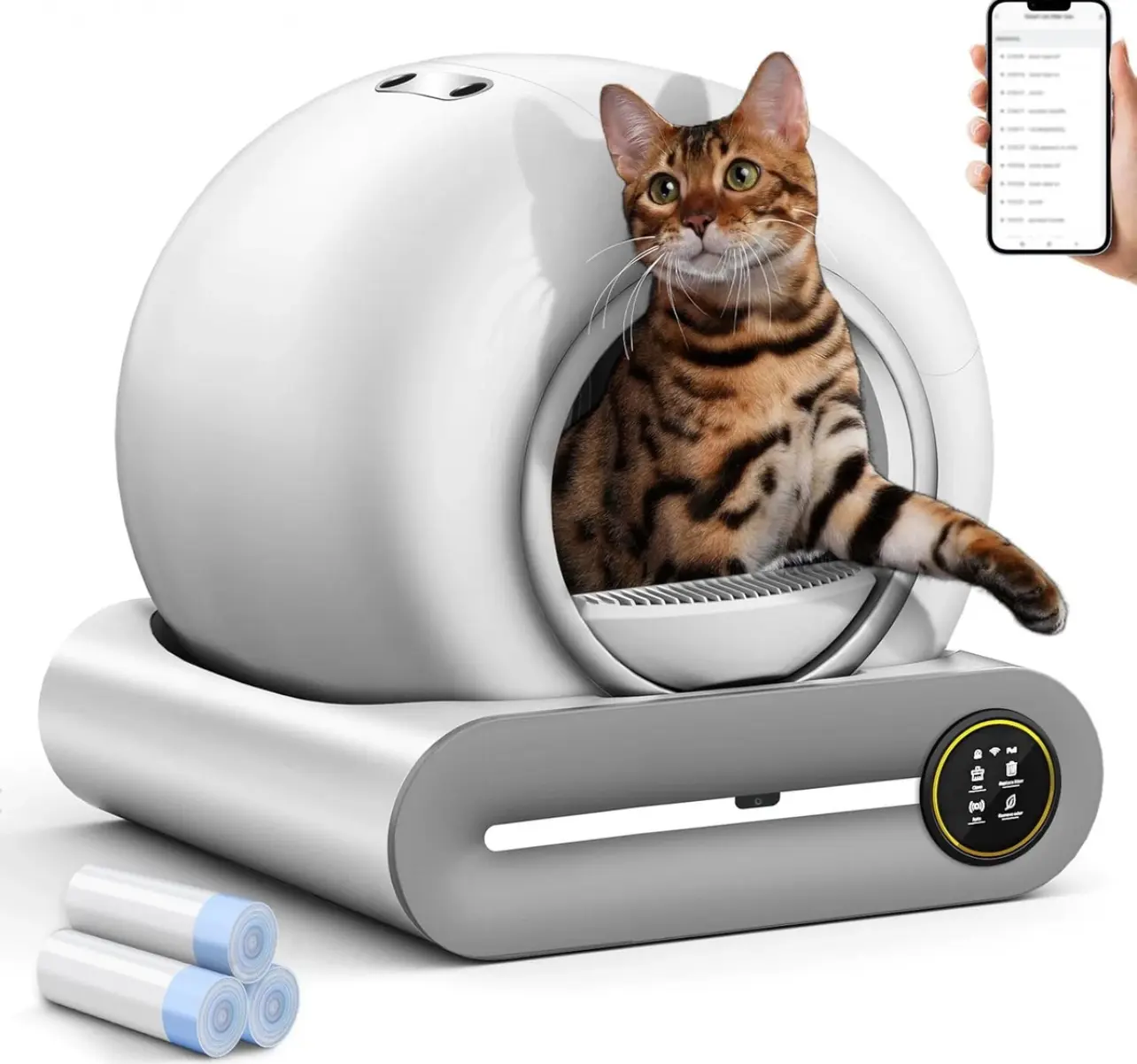 Petkit Pura Max 2 Self Cleaning Kitty Litter Box, App Control Extra Large Automatic Cat Litter Box