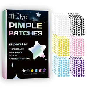 Star Acne Patches Bulk Pack, Hydrocolloid Patches, Clean Skin Coverage, Six Dreamy Colors, 1200pcs, Ideal for Acne Treatment, Convenient and Effective