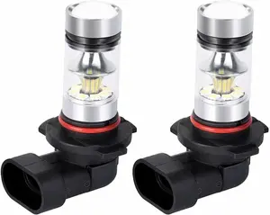 2PCS 9005/9006 LED Fog Light Bulb, 12V 100W, 6500K lights, Fog Light Replacement Kit for Most Vehicles (White) Men's Car Accessories