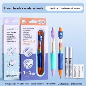 2.0MM HB Thick Lead Pencils, Posture-Correcting, Break-Resistant, Silicone Grip, for Kindergarten & Primary School Students Handwriting