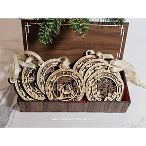 Christmas Story Set of 8 Keepsake Ornaments in a Collectors Box