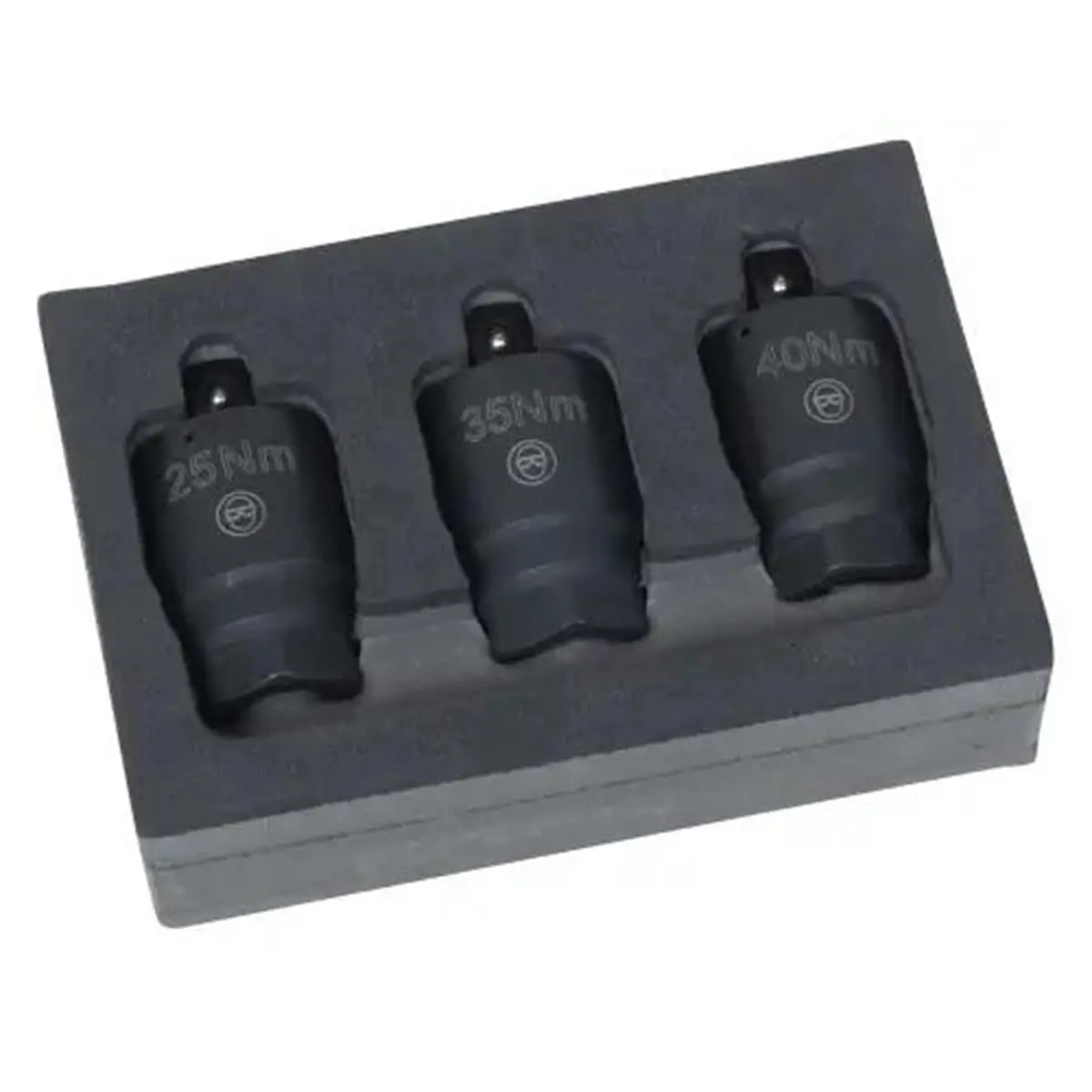 Lisle LIS60740 3-Piece Torque Ratchet Adapter Set, Standard Hand Tool for Wrenches, Ratchet Adapter Standard, 25, 35 Or 40 Ton-Meter