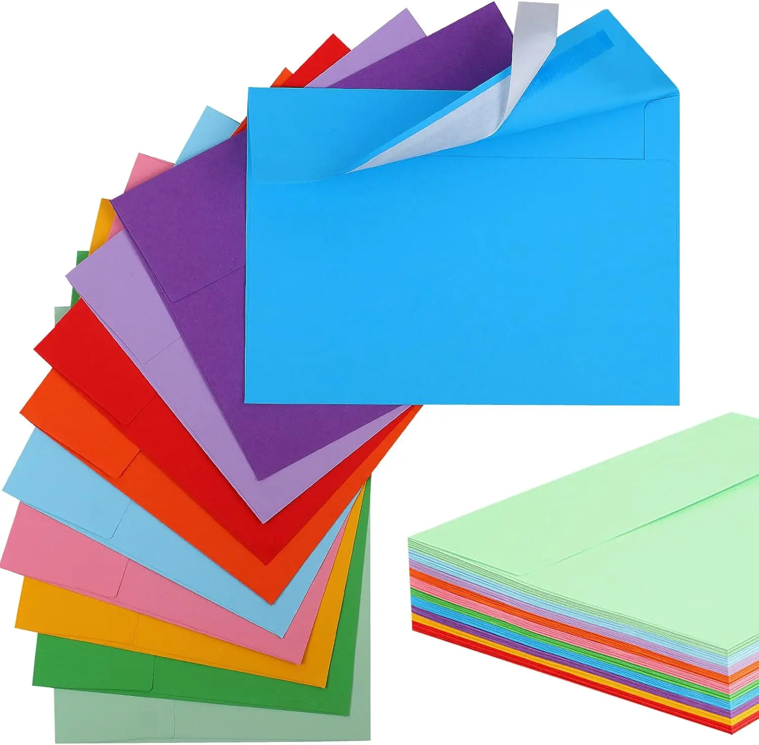 Printable Invitation Envelope 50 Pack Colored Envelope 5x7 Envelopes A7 Envelopes Invitations Weddings Invitations Photos Postcards
