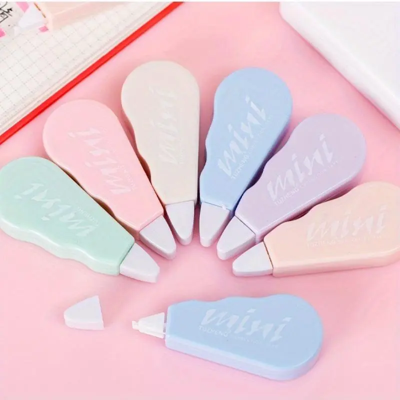 1 Set/6 Piece Cute Kawaii Macaron Correction Tape Altered Tools School Office Corrector Stationery Kids Sweet Novelty Supplies