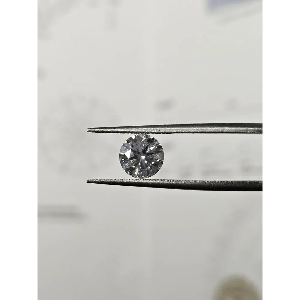 1.01ct D VVS2 Ideal Cut Round Brilliant Lab-Grown Diamond 6.47-6.51x3.93mm Excellent Polish Symmetry No Fluorescence HPHT Type II