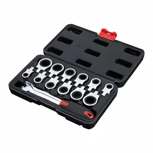 13 in 1 Adjustable Ratchet Wrench Set, 180 Degree Rotatable Head Ratchet Wrench Set, Multifunctional Wrench Set for Various Repair, Socket Wrench Set, Wrench Tool
