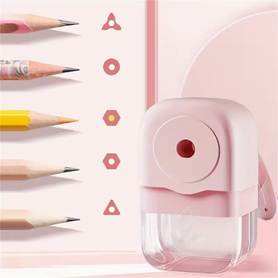 Cute Morandi Color Hand-Crank Pencil Sharpener, High Aesthetic Stationery Tool, Back-To-School Graduation Gift, School Supplies, Office Supplies