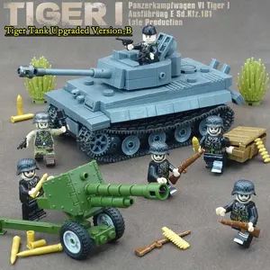 German Tiger Tank Model Kit, Wwii Classic Military Armor Vehicle, High-Quality Abs Material, Collectible Assembly Toy, Building Block Model