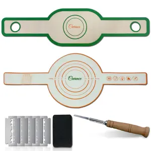 Dutch Oval & Round Non-Stick Silicone Bread Sling with Knife & 5 Blades bread lame sourdough starter kit