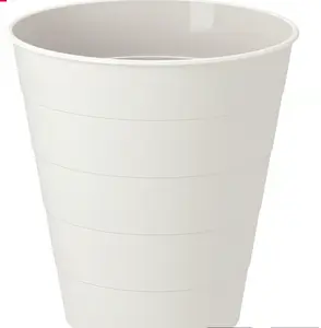 Ikea FNISS Trash Can, White 3-Gallon Compact Waste Bin, Value Bundle Pack of 18 – Durable Plastic Bathroom & Office Dustbin for Home, Kitchen, Bedroom & Workspace Organization
