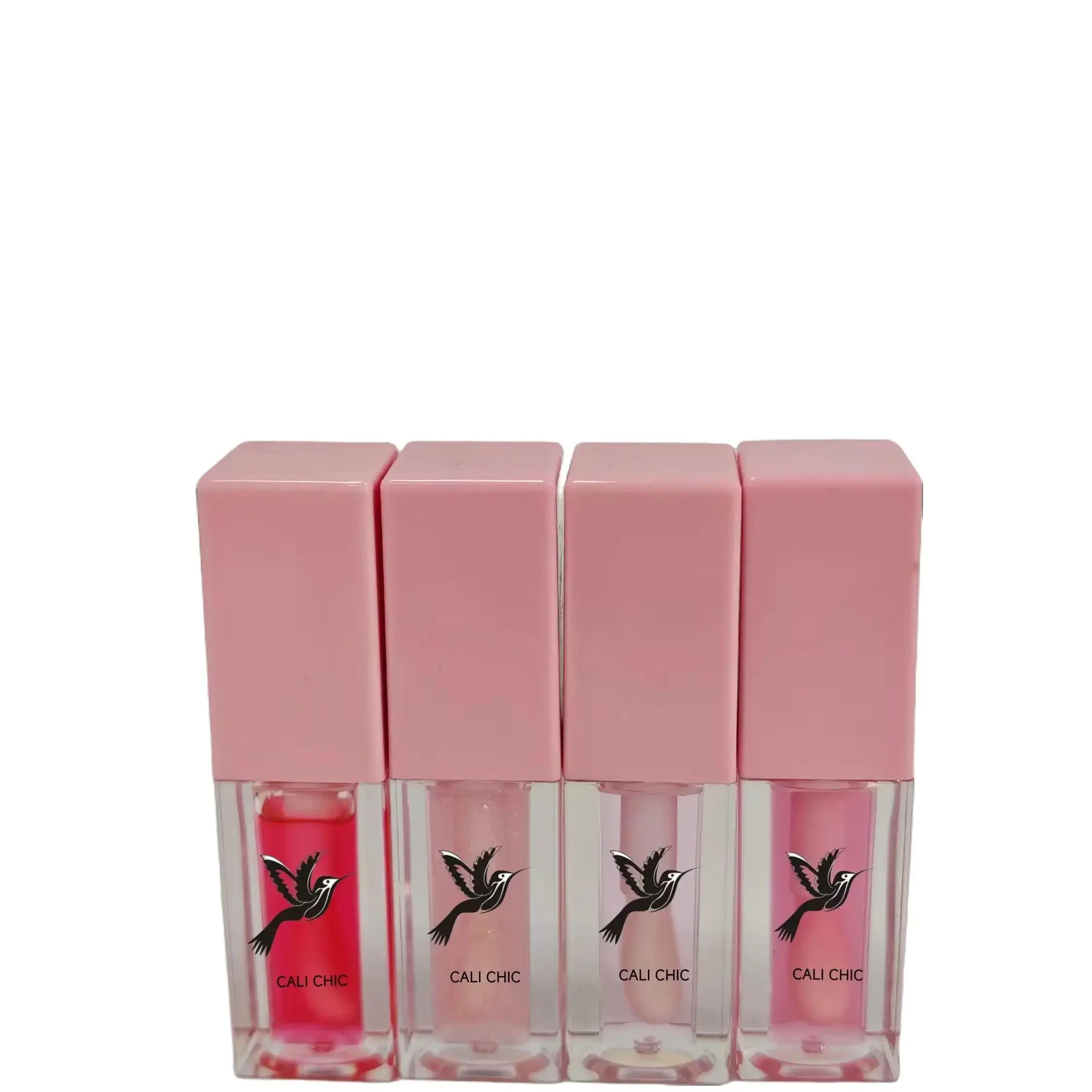 CALI CHIC Cherry Organic Vegan Lip Oil Fruity Color Tinted Balm Moisturizing Lip Gloss with Jojoba Oil & Vitamin C Waterproof High Pigment Travel Friendly Cruelty-Free