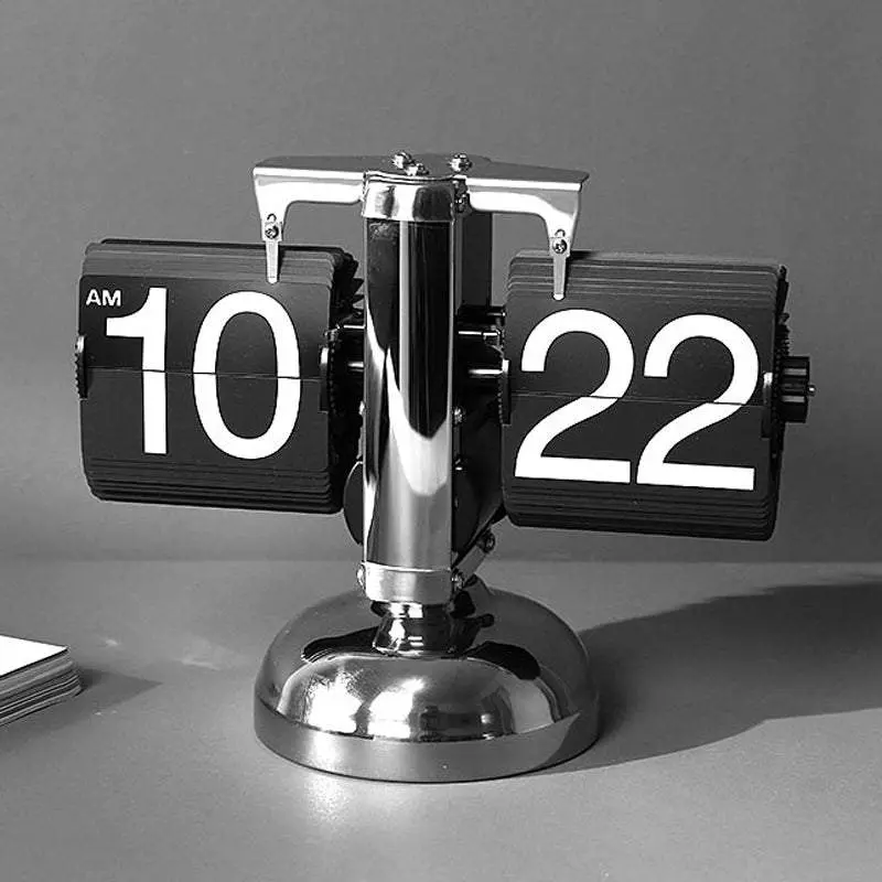 TANKA Classic Stainless Steel Flip Clock