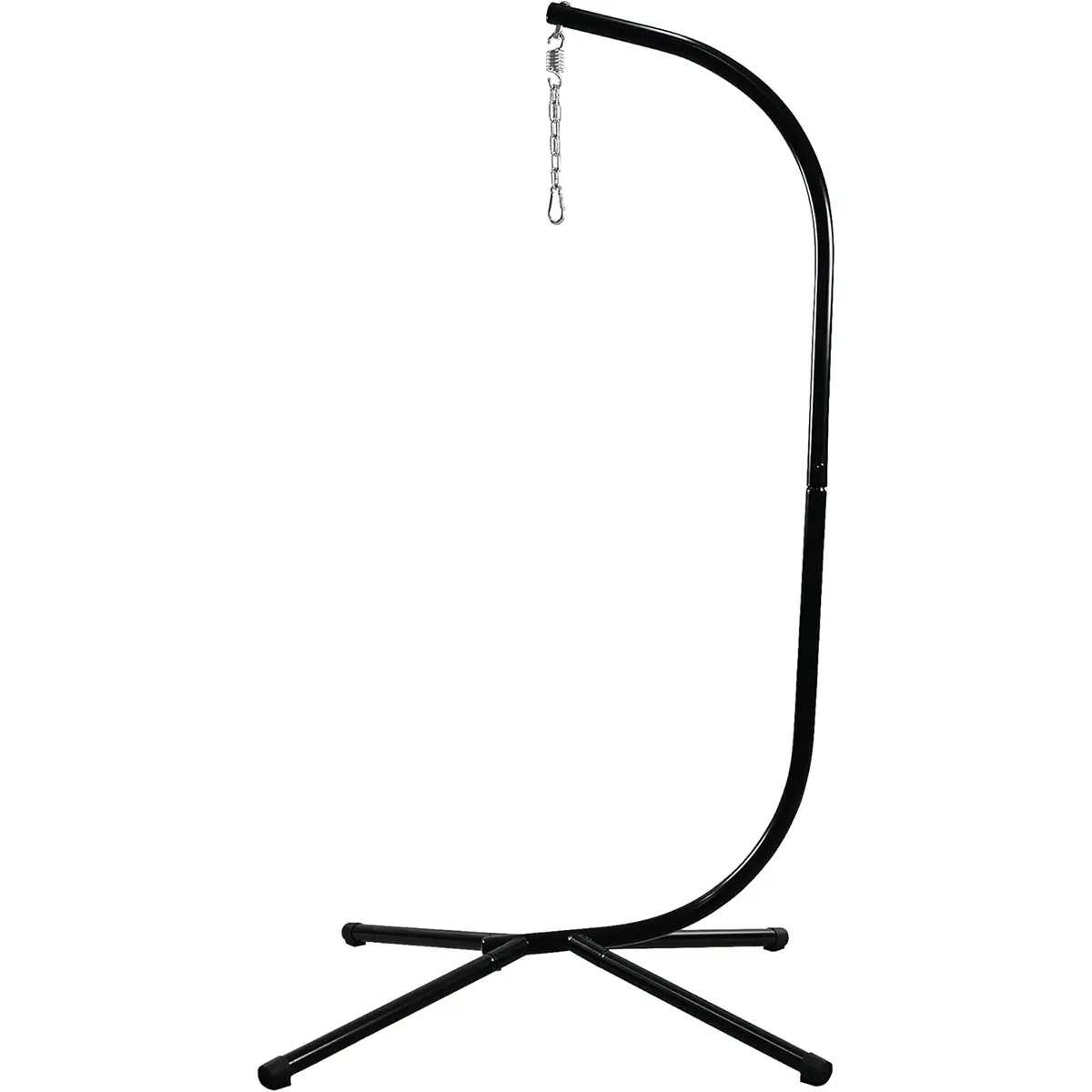 Heavy Duty Hanging Hammock Swing Chair Stand for Adults - Metal 4-Leg Base Stand with Spring Hooks, 350 lbs Capacity, for Indoor Outdoor Use, Hammock Stand