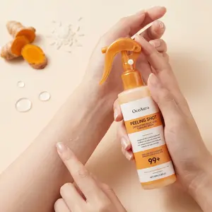 Kojic Turmeric Exfoliating Spray 100ML, Soften Keratin, Improve Skin Texture, Brighten Dark Spots, Gentle Moisturizing Hydrating Daily Body Care Moisturizer, Brightening Exfoliating Moisturizing, Suitable for All Skins
