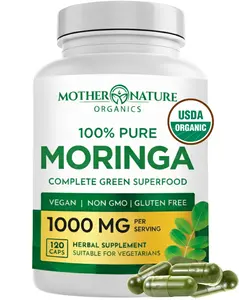 Organic Moringa Capsules (120 Count)